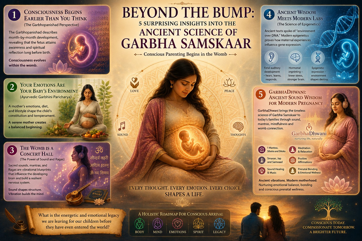 Beyond the Bump: 5 Surprising Insights into the Ancient Science of Garbhadhwani Samskaara and Garbha Samskaar